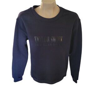 Taylor‎ Swift The Eras Tour 2023-2024 Crewneck Sweatshirt L Navy Made In Egypt